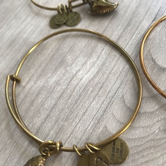 Alex and Ani charm bracelet stack- 4 bracelets - Picture 4 of 4